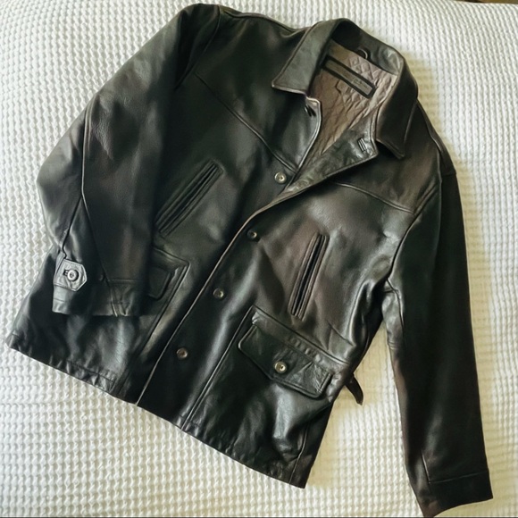 Le Collezioni Structre leather jacket sz. M - Picture 8 of 8